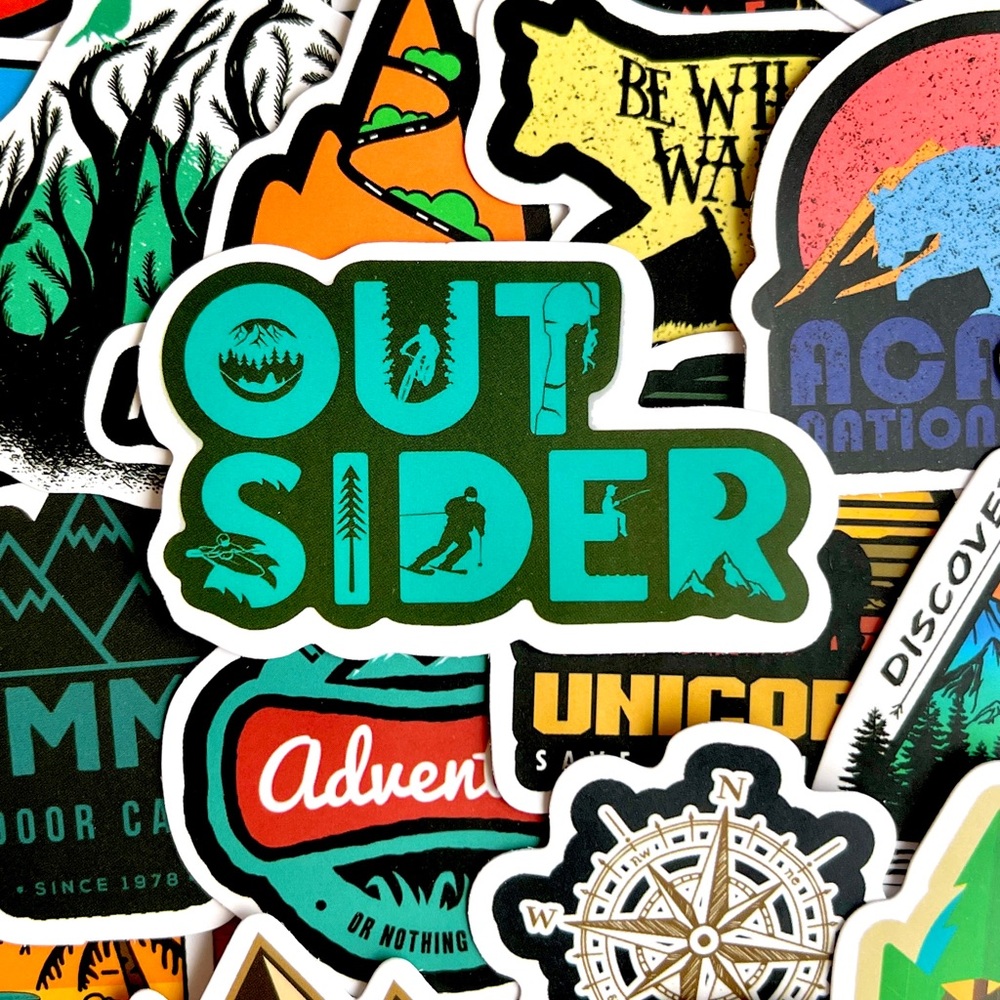 Pack of 50 Adventure Outdoors Stickers. - Picture 6 of 12